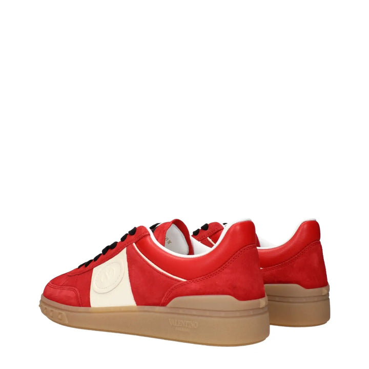 Women’s Valentino Garavani Red Leather Low Top Sneakers