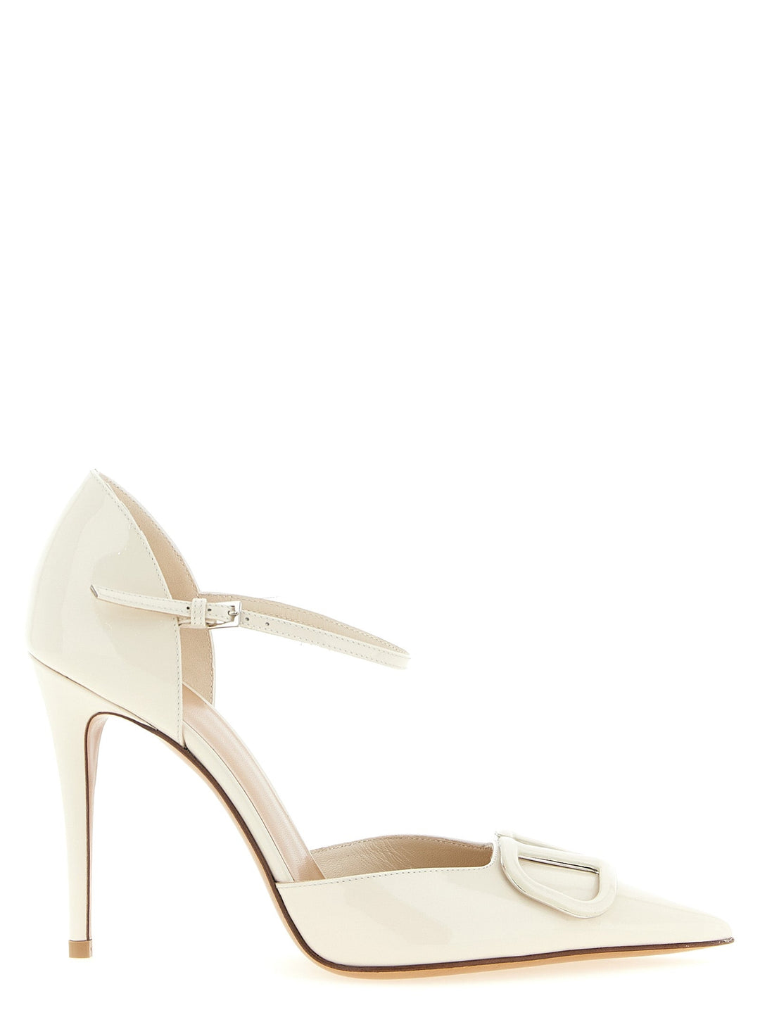 Women’s Valentino Garavani White Calfskin High Heel Pumps