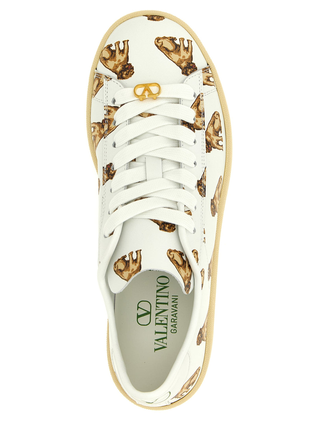 Women’s Valentino Garavani White Calfskin Low Top Sneakers