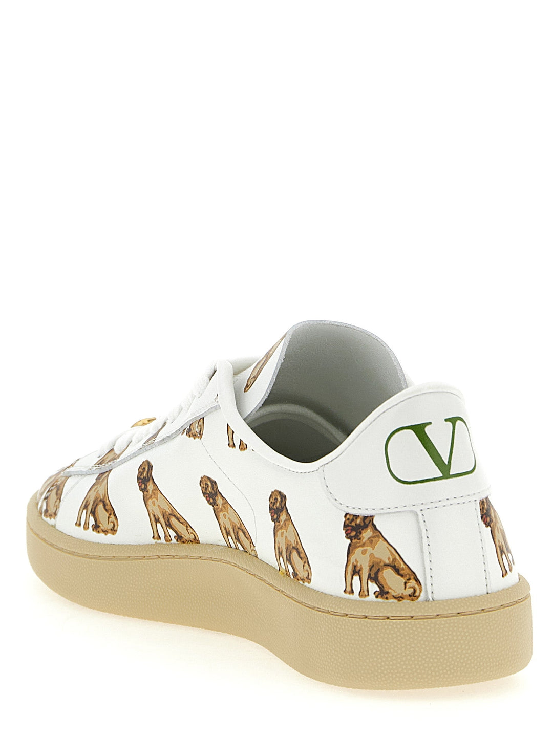 Women’s Valentino Garavani White Calfskin Low Top Sneakers