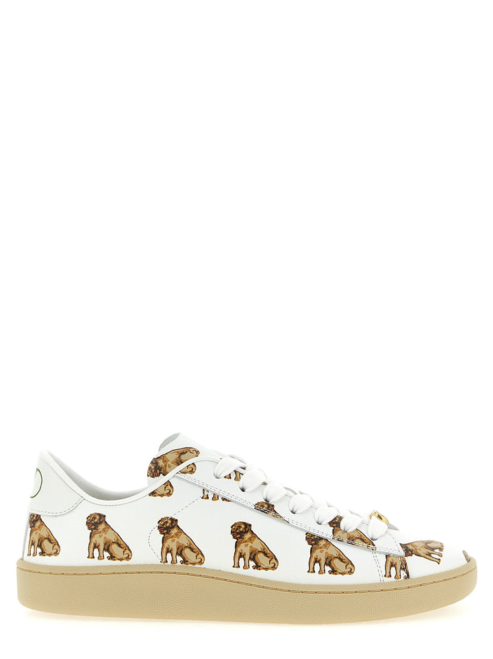 Women’s Valentino Garavani White Calfskin Low Top Sneakers