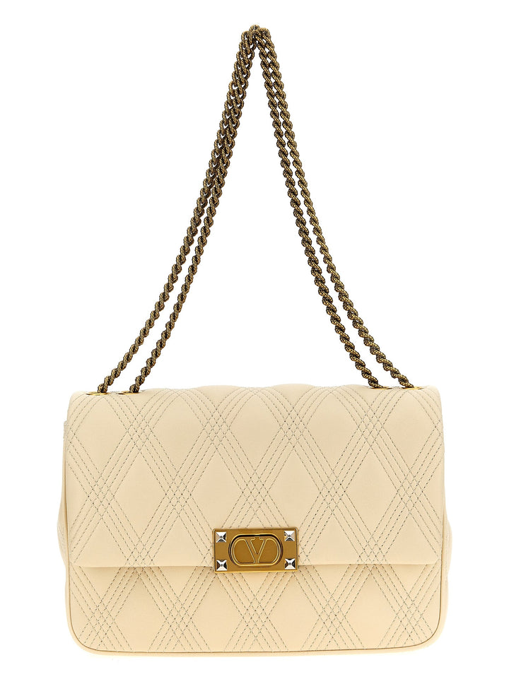 Women’s Valentino Garavani White Lamb Leather Shoulder Bag