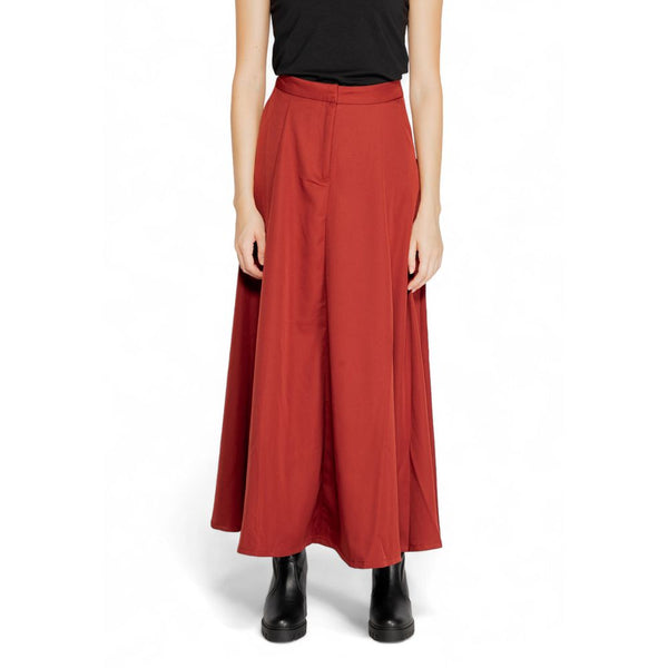 Women’s Vero Moda Red Polyester Long Skirt