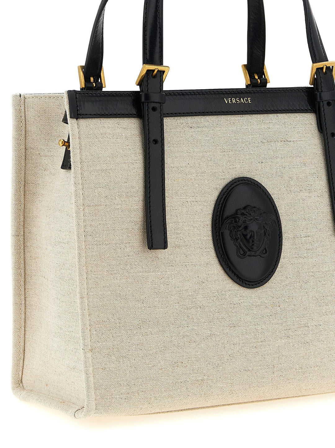 Women’s Versace Beige Leather Tote Bag