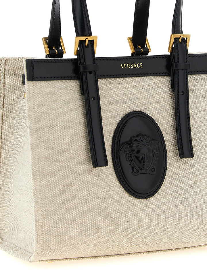 Women’s Versace Beige Linen Tote Bag