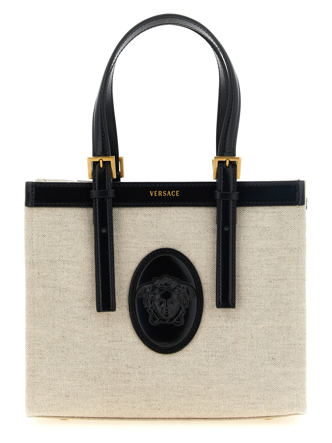Women’s Versace Beige Linen Tote Bag
