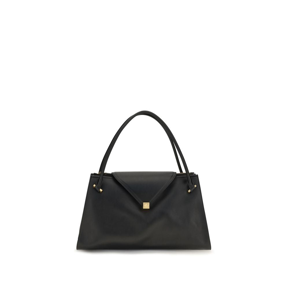 Women’s Versace Black Calf Leather Bos Taurus Shoulder Bag