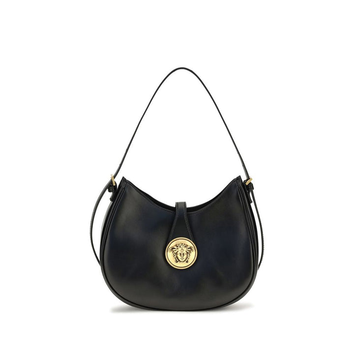 Women’s Versace Black Calf Leather Bos Taurus Shoulder Bag