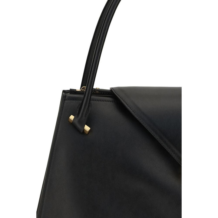 Women’s Versace Black Calf Leather Bos Taurus Shoulder Bag