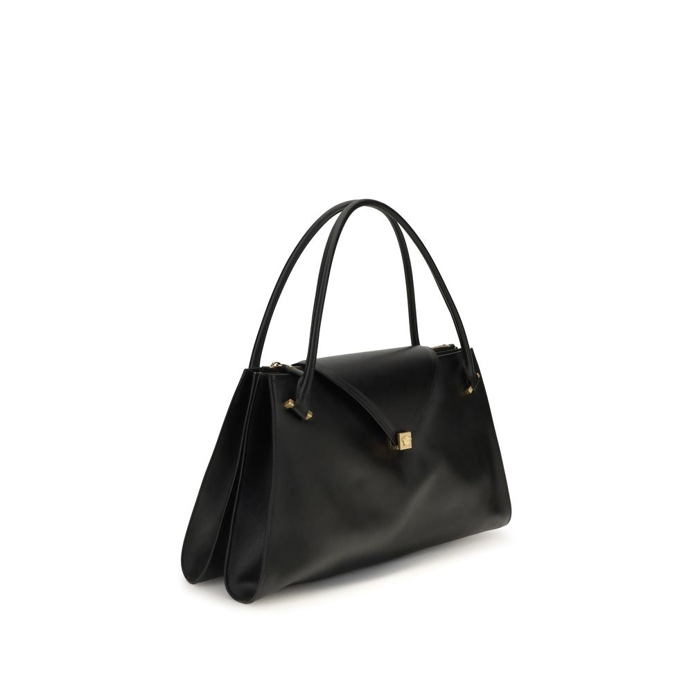 Women’s Versace Black Calf Leather Bos Taurus Shoulder Bag
