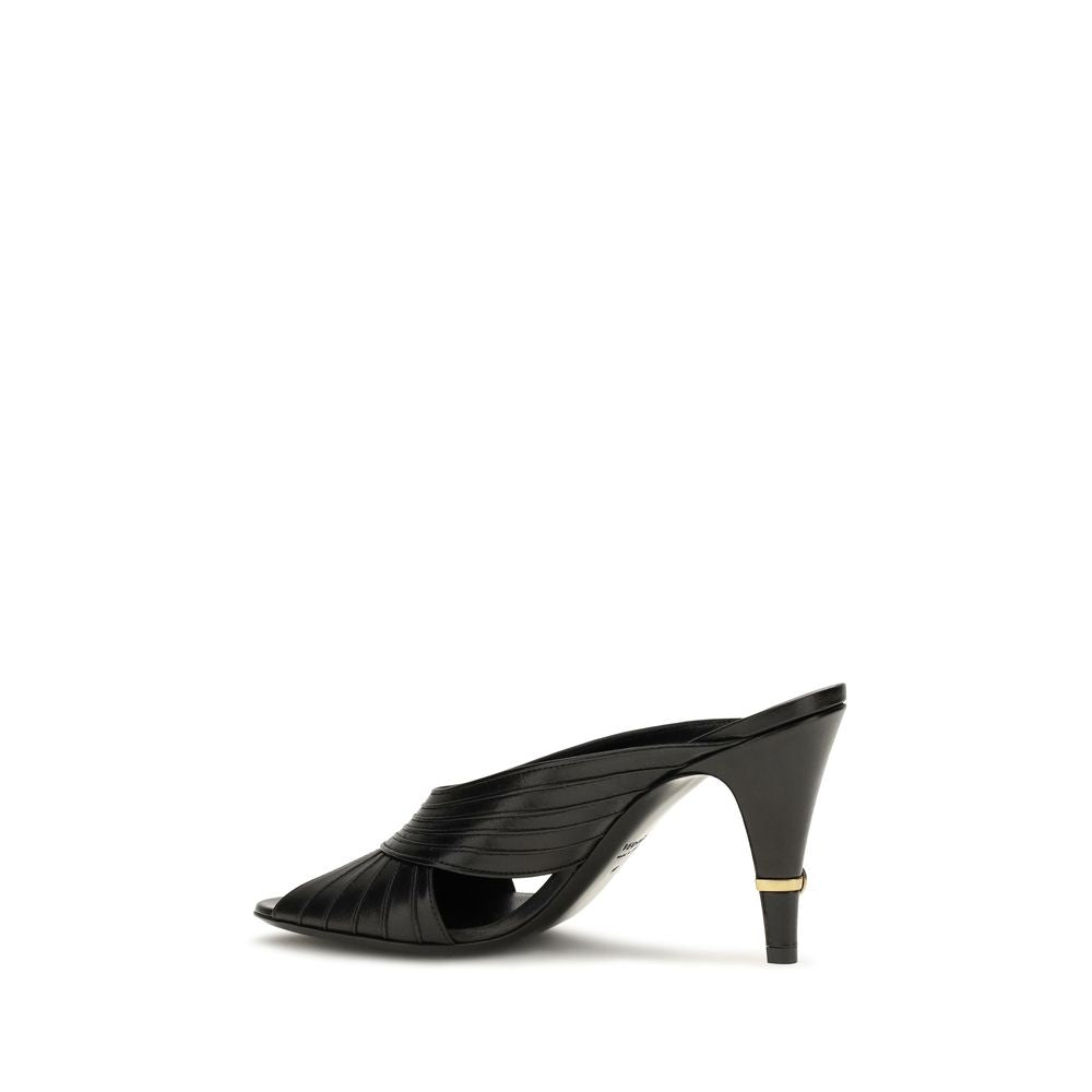 Women’s Versace Black Lamb Ovis Aries Mules
