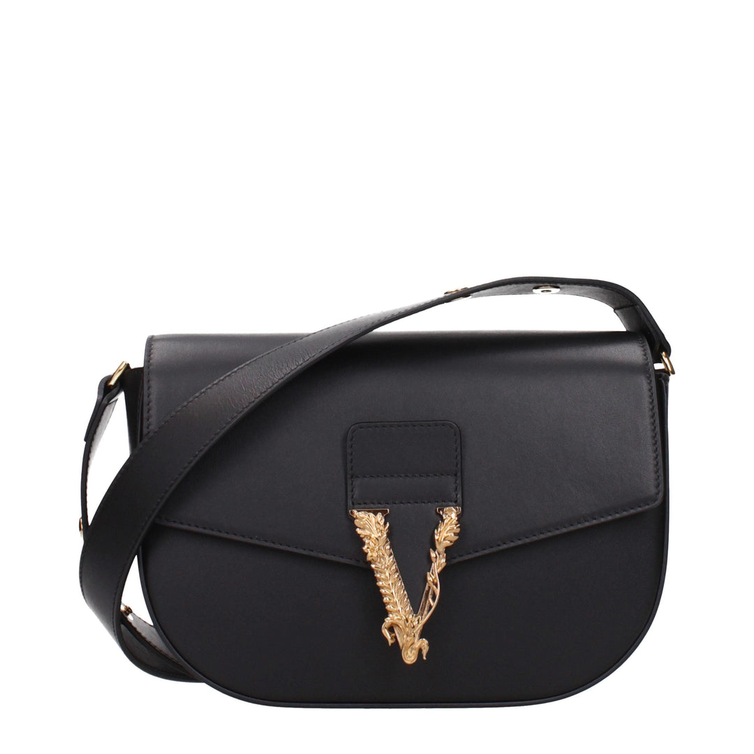 Women’s Versace Black Leather Crossbody Bag