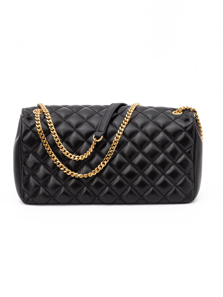 Women’s Versace Black Quilted Leather Shoulder Strap Bag