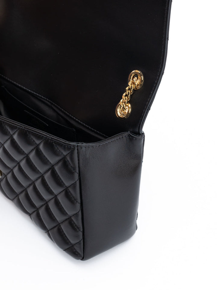 Women’s Versace Black Quilted Leather Shoulder Strap Bag