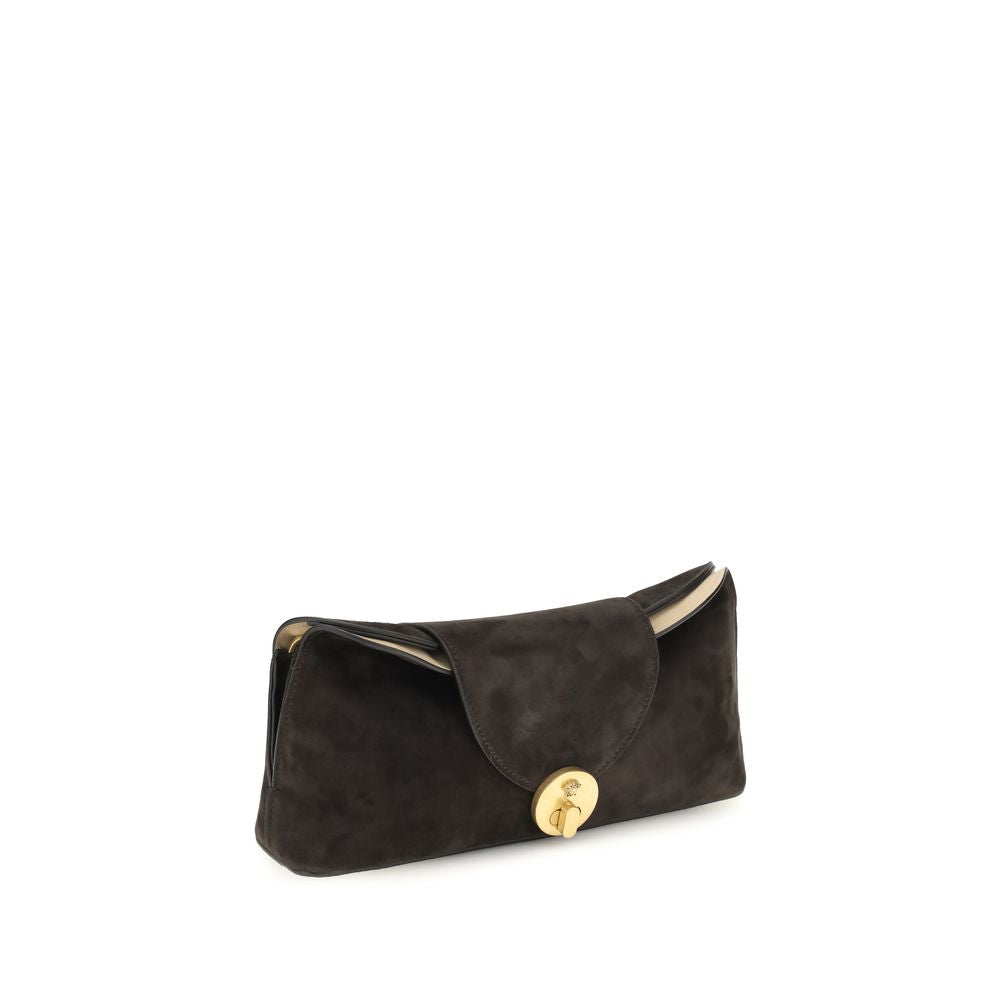 Women’s Versace Brown Calf Leather Bos Taurus Clutch Bag