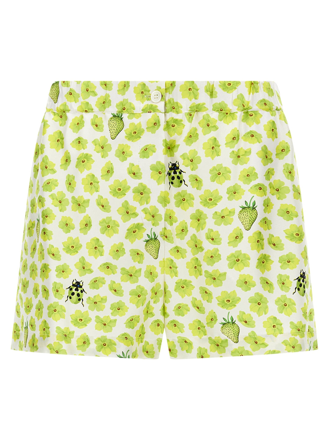 Women’s Versace Multicolor Silk Bermuda Shorts