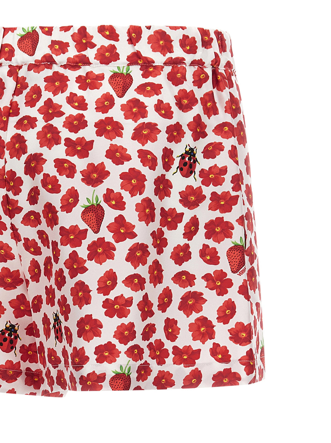 Women’s Versace Multicolor Silk Bermuda Shorts