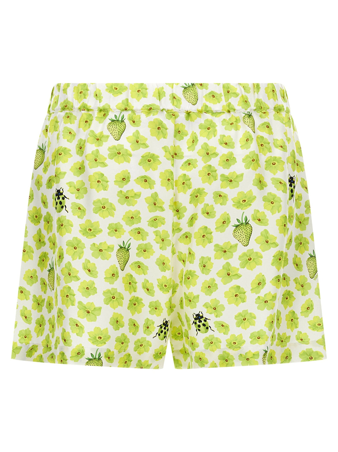 Women’s Versace Multicolor Silk Bermuda Shorts