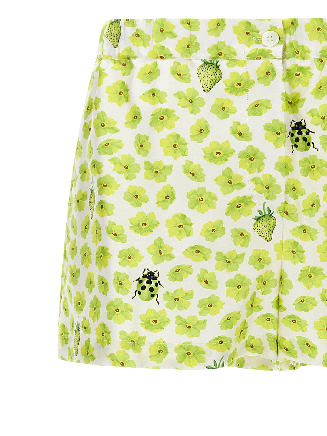 Women’s Versace Multicolor Silk Bermuda Shorts