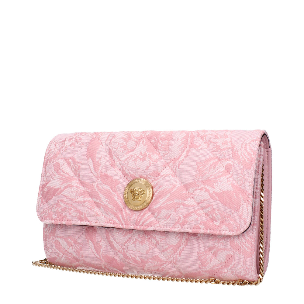 Women’s Versace Pink Fabric Clutch Bag