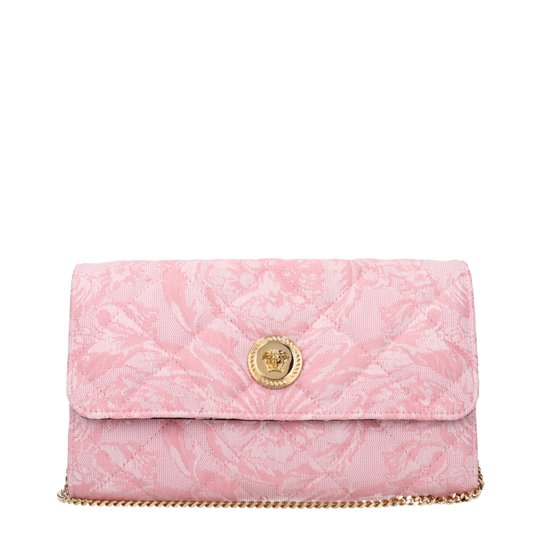 Women’s Versace Pink Fabric Clutch Bag