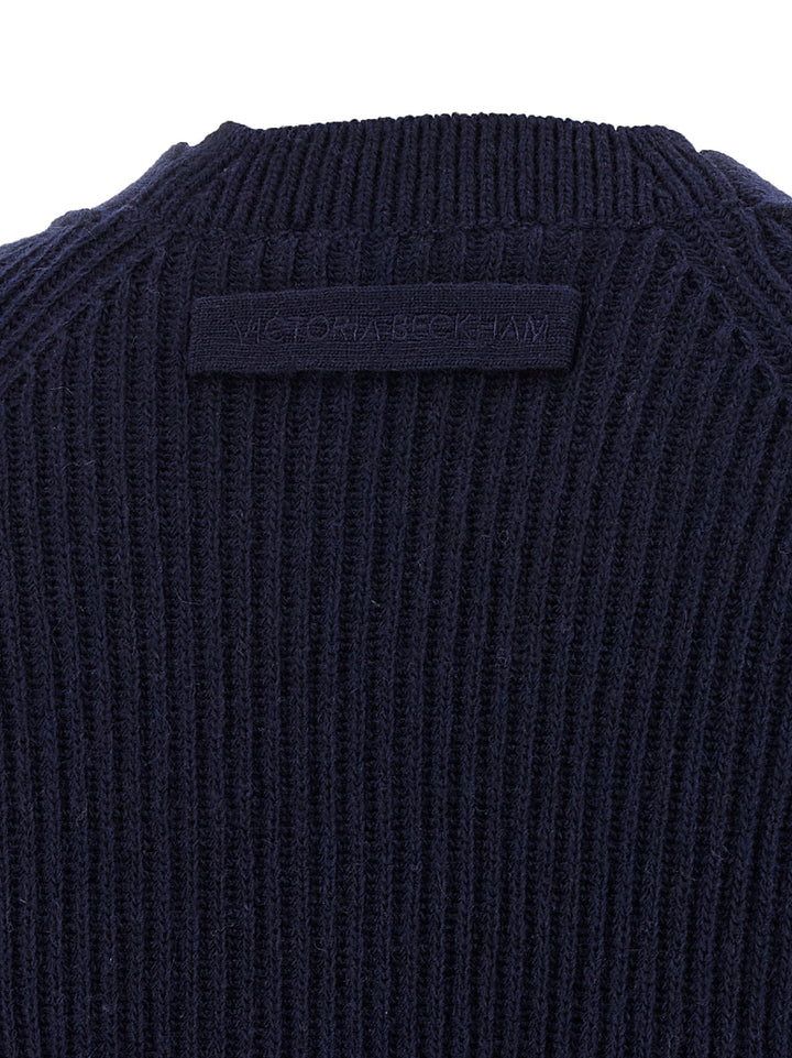 Women’s Victoria Beckham Blue Wool Cardigan