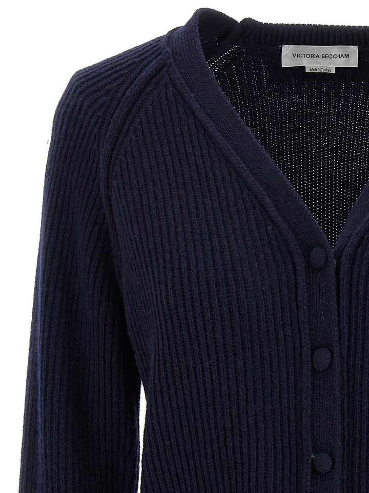 Women’s Victoria Beckham Blue Wool Cardigan