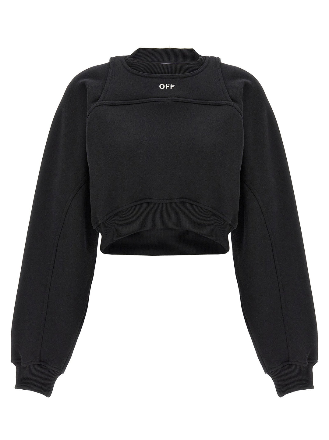 Women’s Off-white Bicolor Cotton Sweatshirt