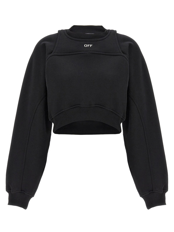 Women’s Off-white Bicolor Cotton Sweatshirt