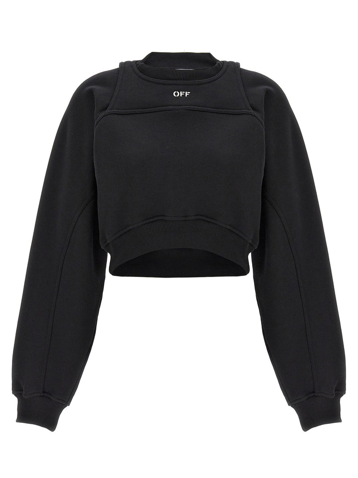 Women’s Off-white Bicolor Cotton Sweatshirt