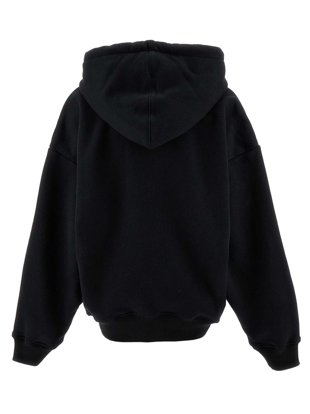 Women’s Off-white Black Cotton Hoodie