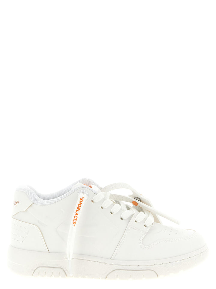 Off-White Orange Plastic Athletic Sneakers