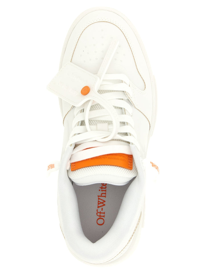Off-White Orange Plastic Athletic Sneakers