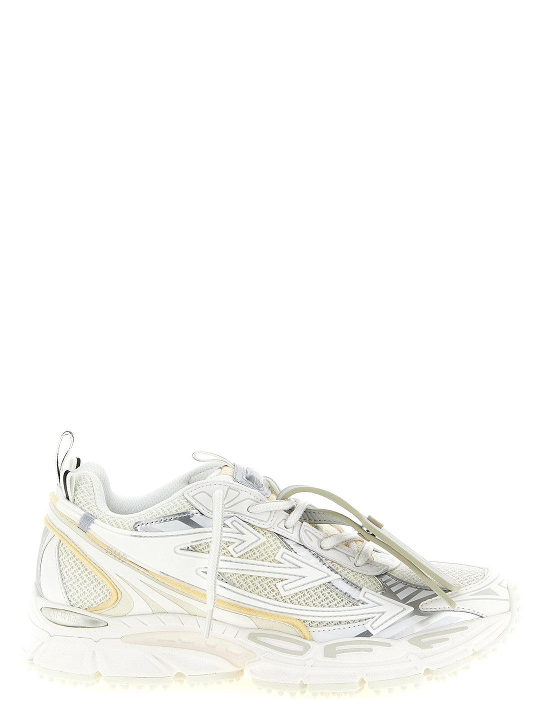 Women’s Off-white White Polyethylene Athletic Sneakers