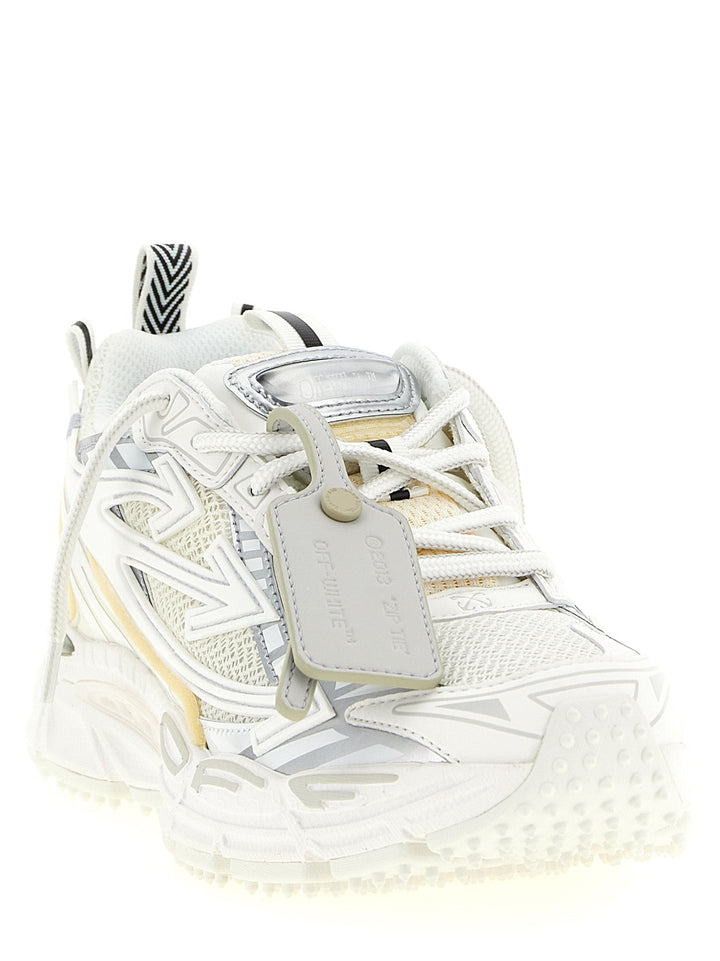 Women’s Off-white White Polyethylene Athletic Sneakers