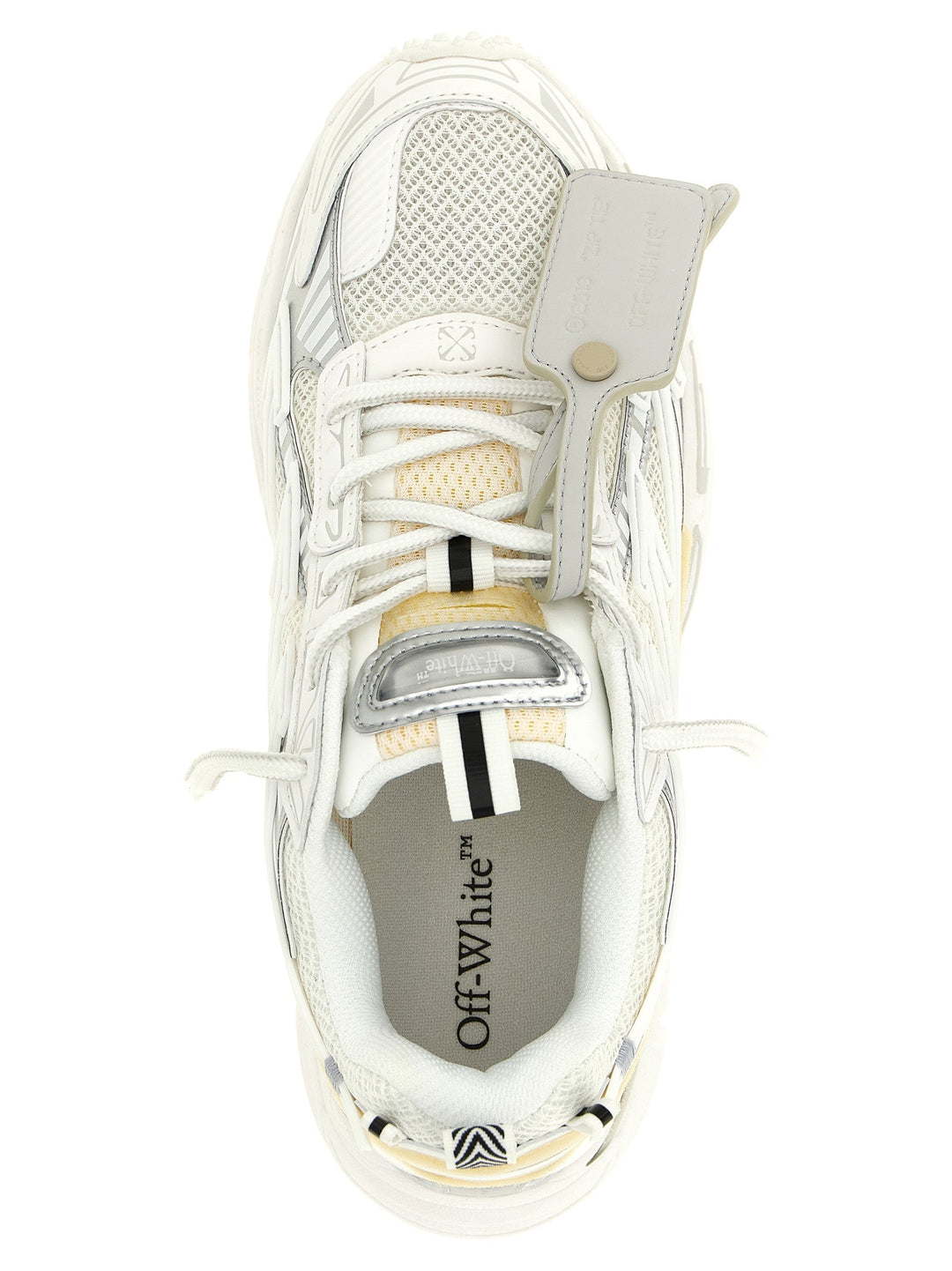 Women’s Off-white White Polyethylene Athletic Sneakers