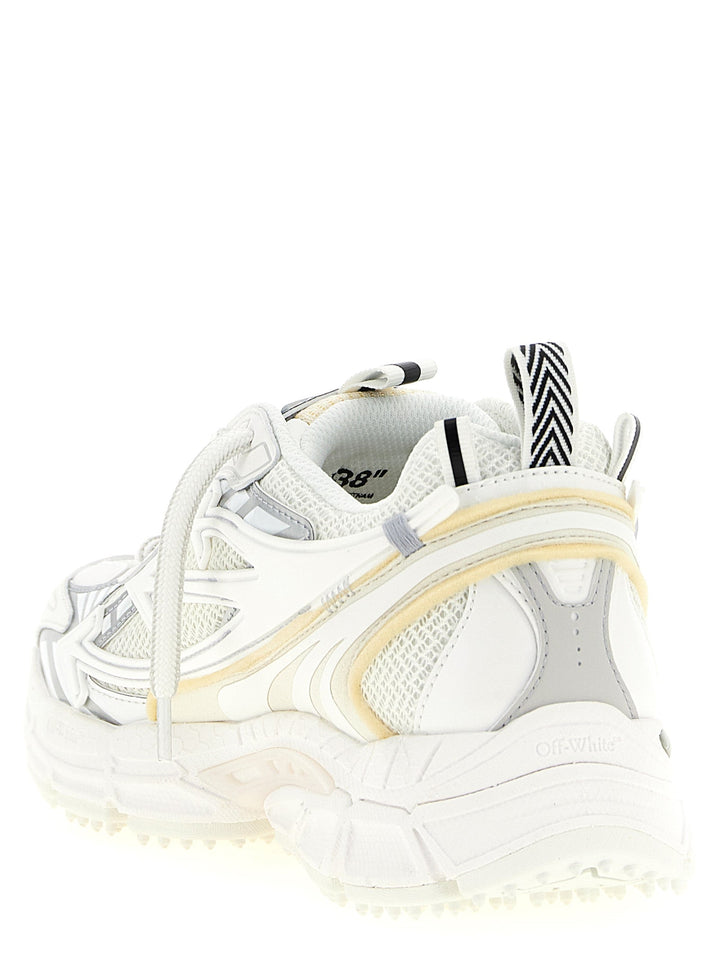Women’s Off-white White Polyethylene Athletic Sneakers