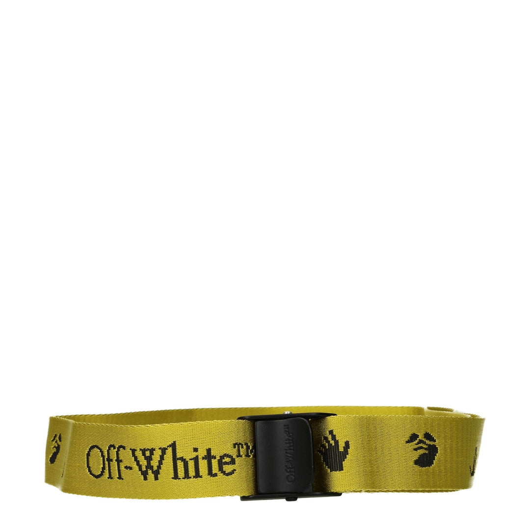 Women’s Off-white Yellow Fabric Regular Belt