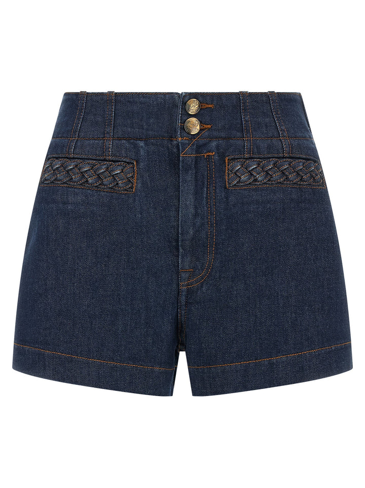 Women’s Zimmermann Blue Cotton Bermuda Shorts