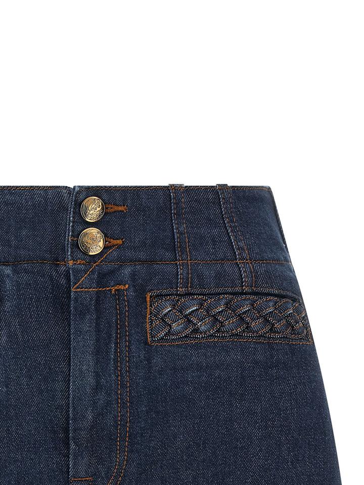 Women’s Zimmermann Blue Cotton Bermuda Shorts