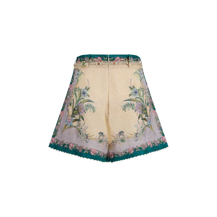 Women’s Zimmermann Multicolor Linen Bermuda Shorts