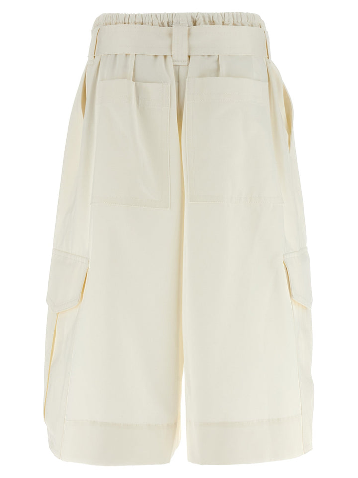 Women’s Zimmermann White Cotton Bermuda Shorts