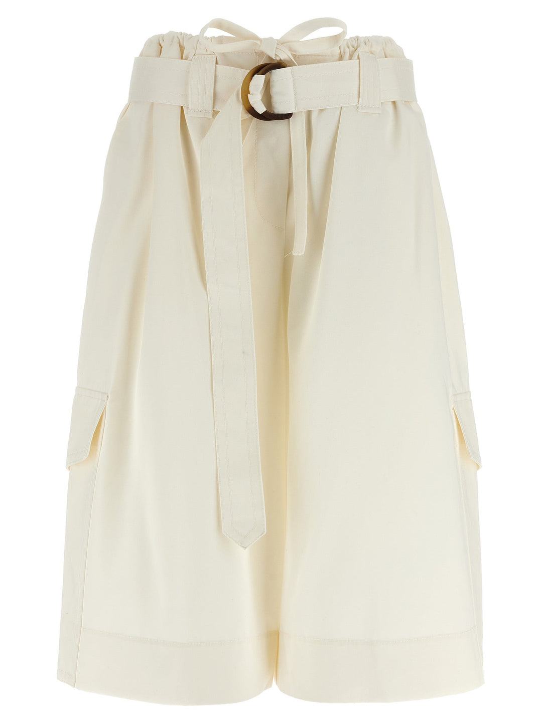 Women’s Zimmermann White Cotton Bermuda Shorts