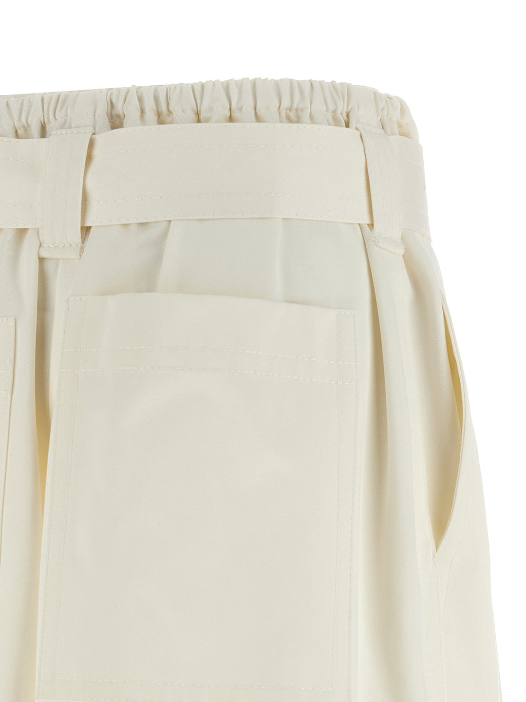 Women’s Zimmermann White Cotton Bermuda Shorts
