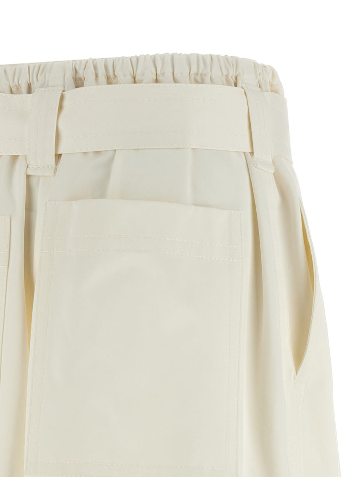 Women’s Zimmermann White Cotton Bermuda Shorts
