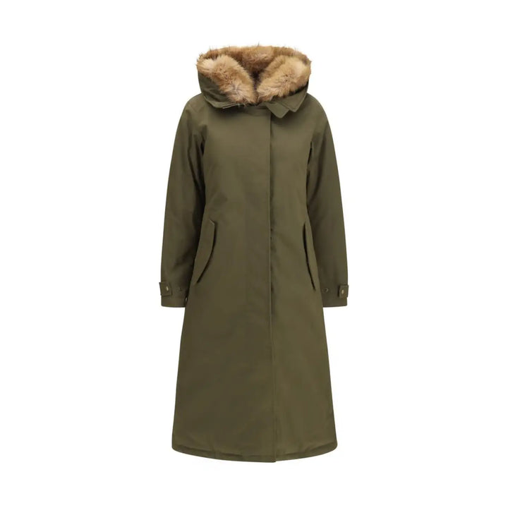 Woolrich Bicolor Cotton Coat