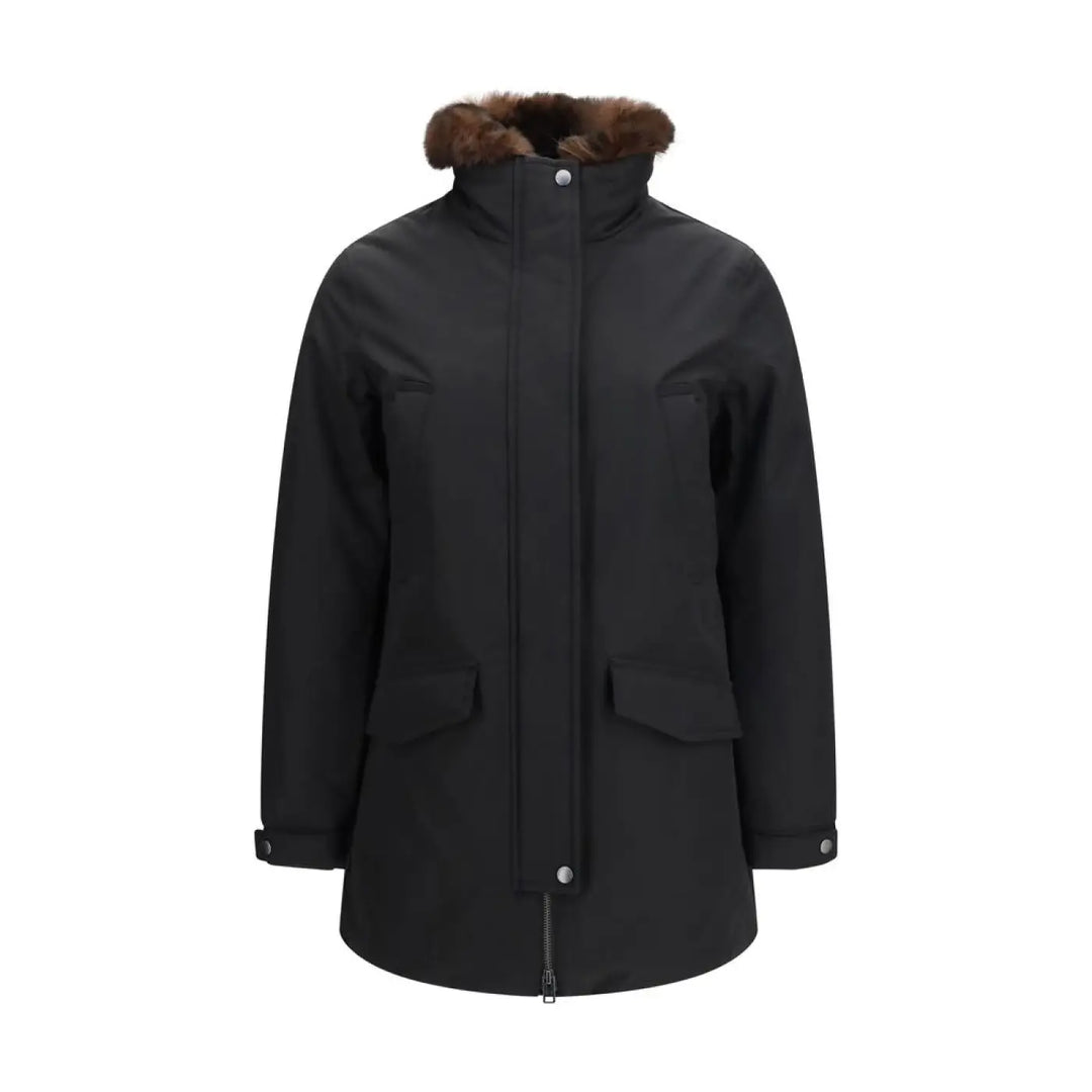 Woolrich Black Cotton Full-length Jacket