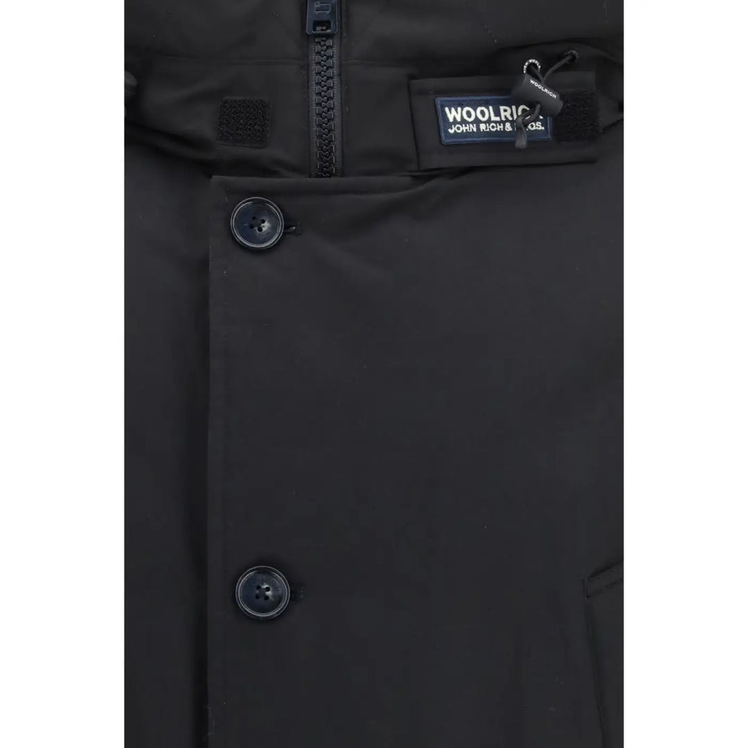 Woolrich Black Cotton Shell Jacket