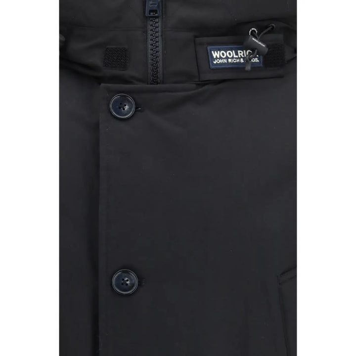 Woolrich Black Cotton Shell Jacket