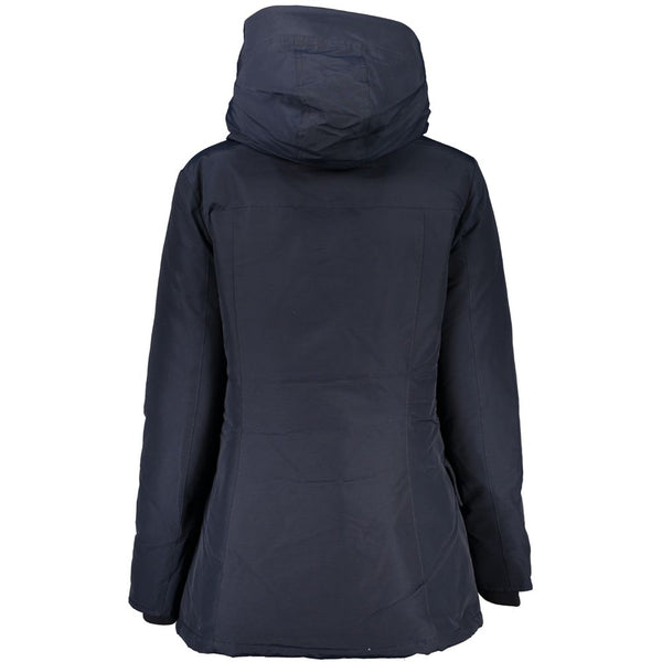 Woolrich Rain Coats - Blu Cotton Women’s Jacket